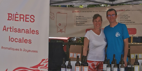 laurent et katie biere artisanale marché